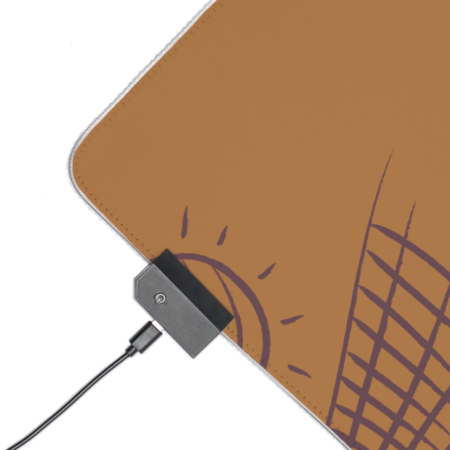 LED Gaming Mouse Pad: Volleyball Lite Brown