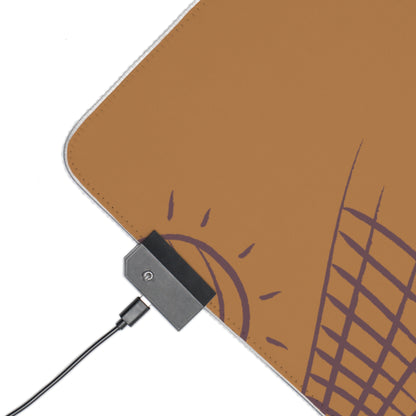 LED Gaming Mouse Pad: Volleyball Lite Brown