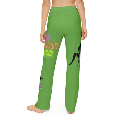 Kids Pajama Pants: Wrestling Green