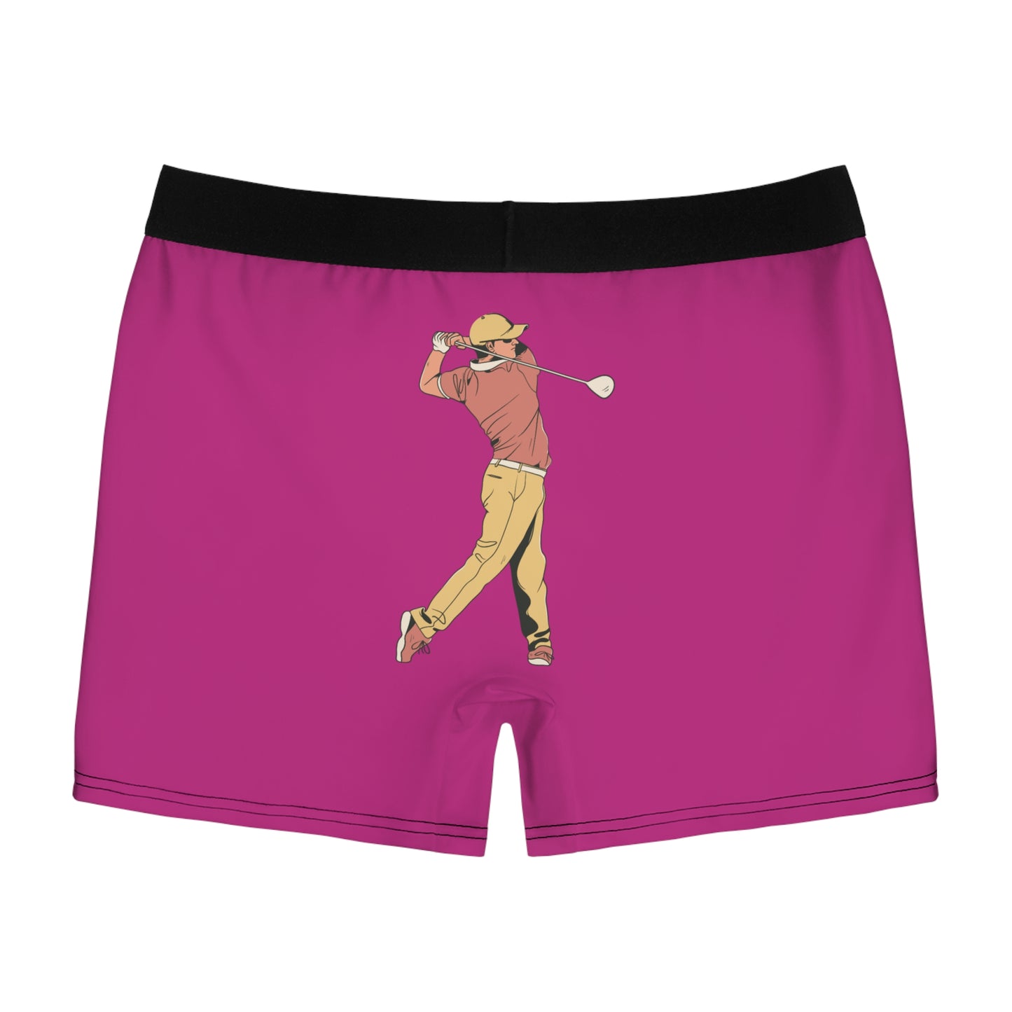 Men's Boxer Briefs: Golf Pink