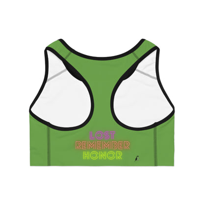 Sports Bra: LGBTQ Pride Green