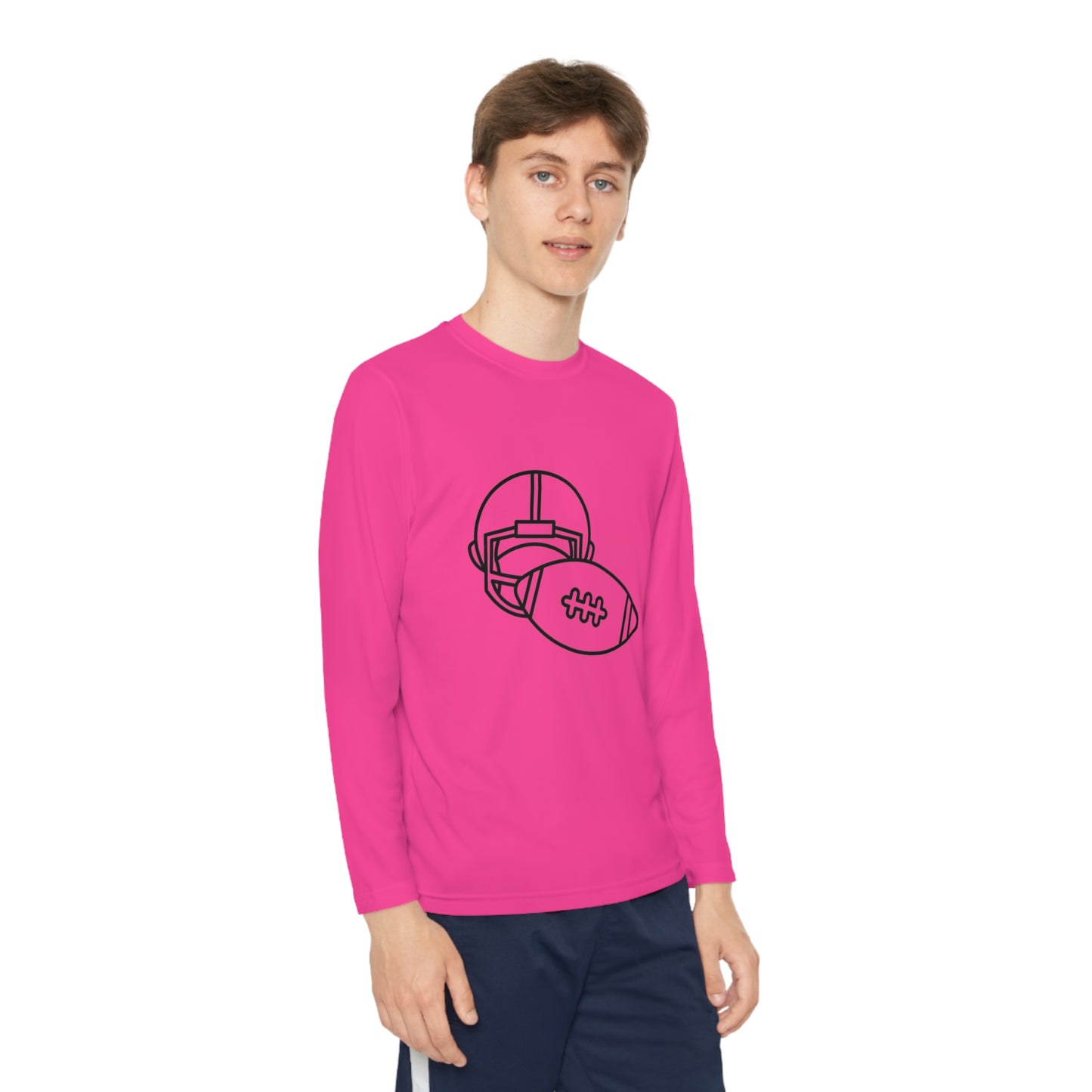 Youth Long Sleeve Competitor Tee: Football 