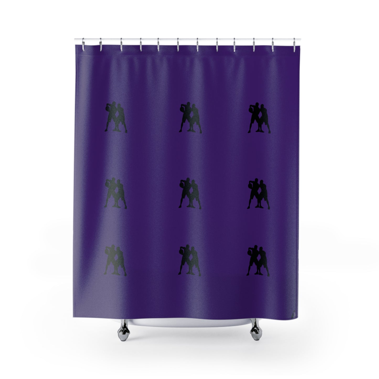 Shower Curtains: #2 Basketball Purple