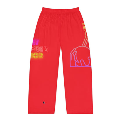 Men's Pajama Pants: Bowling Red