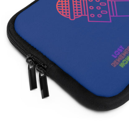 Laptop Sleeve: Music Dark Blue