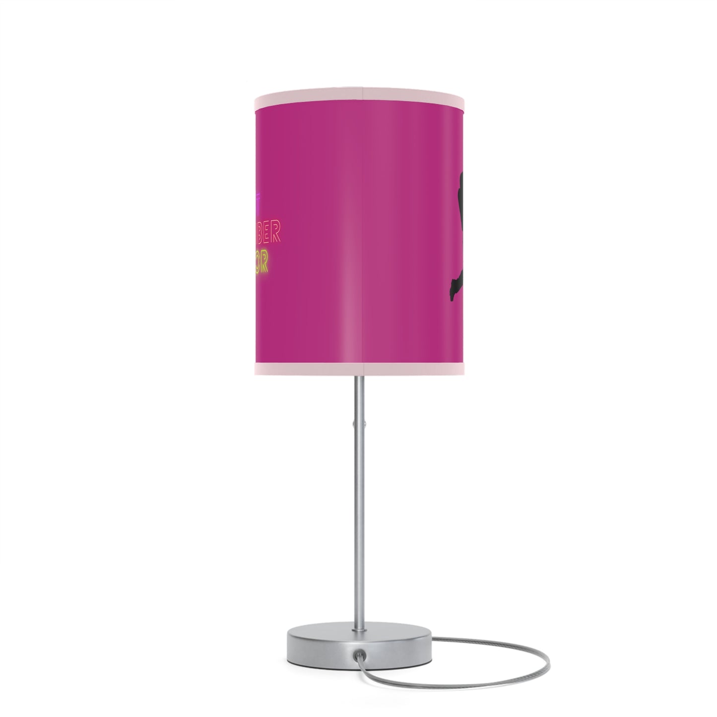 Lamp on a Stand, US|CA plug: Baseball Pink