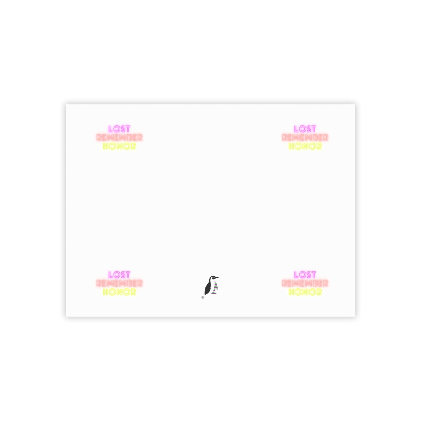 Post-it® Note Pads: Lost Remember Honor White