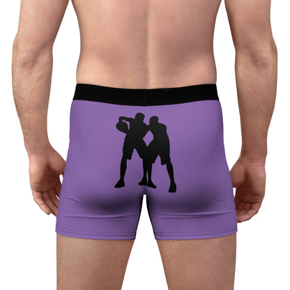 Men's Boxer Briefs: Basketball Lite Purple