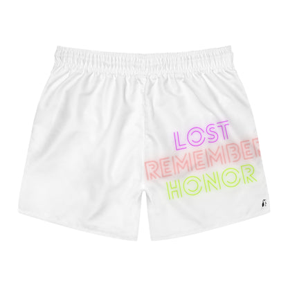 Swim Trunks: Football White