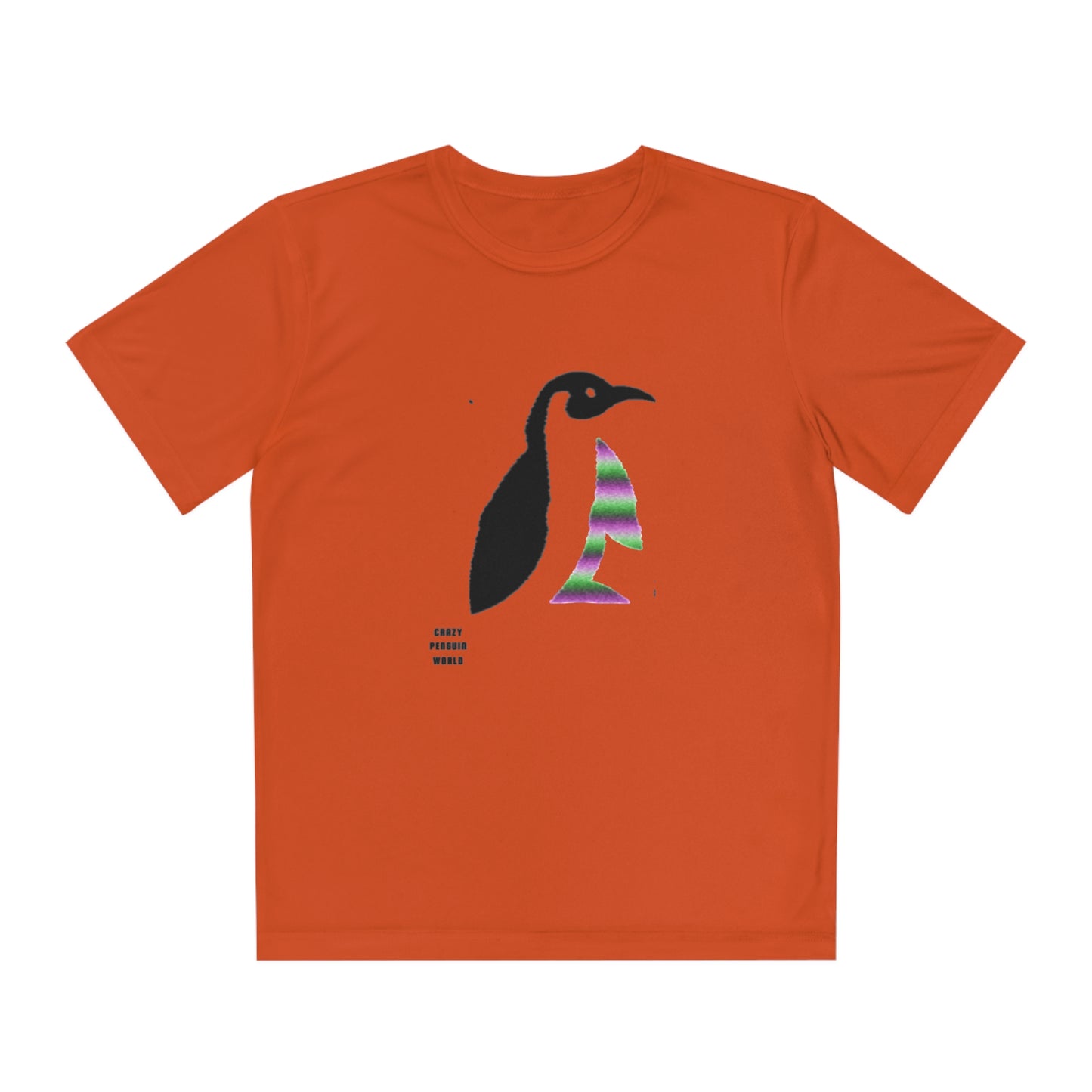 Youth Competitor Tee #1 : Crazy Penguin World Logo