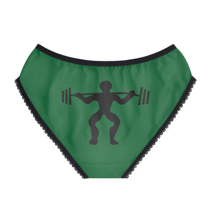 Women's Briefs: Weightlifting Dark Green