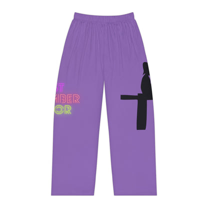 Women's Pajama Pants: Fishing Lite Purple