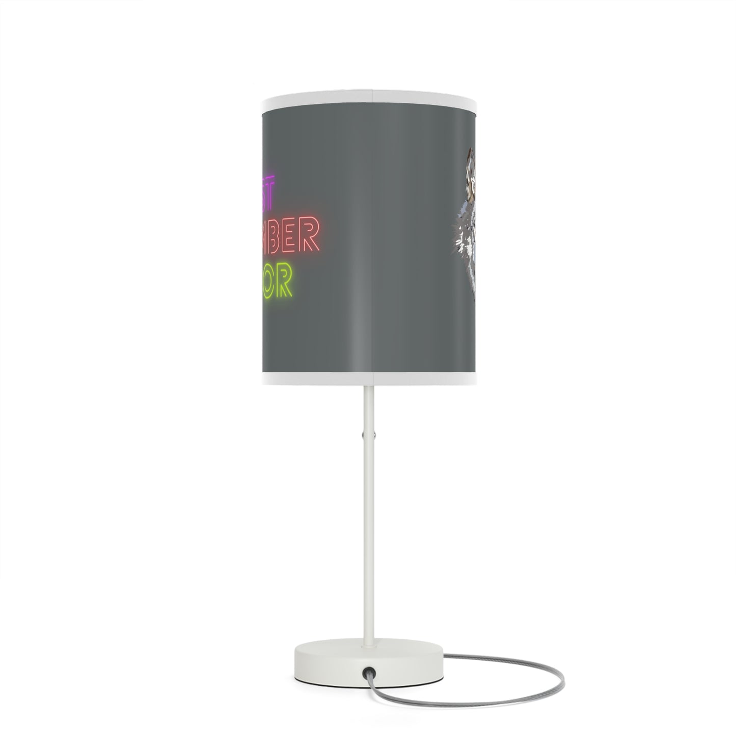 Lamp on a Stand, US|CA plug: Wolves Dark Grey