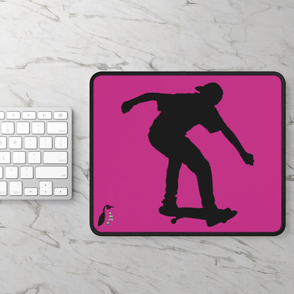 Gaming Mouse Pad: Skateboarding Pink