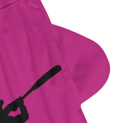 Basketball Rib Shorts: Baseball Pink