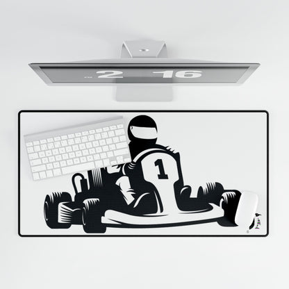 Desk Mats: Racing White