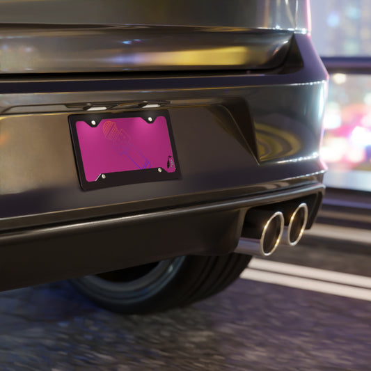 License Plate: Music Pink