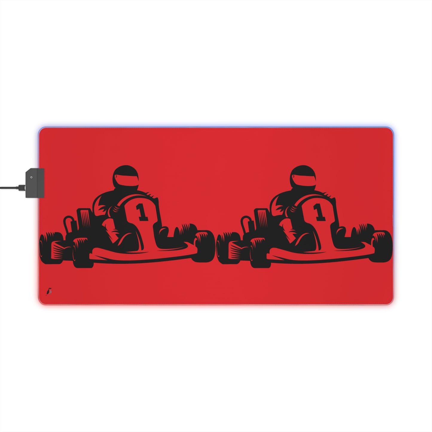 LED Gaming Mouse Pad: Racing Red