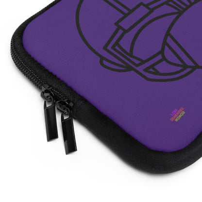 Laptop Sleeve: Football Purple