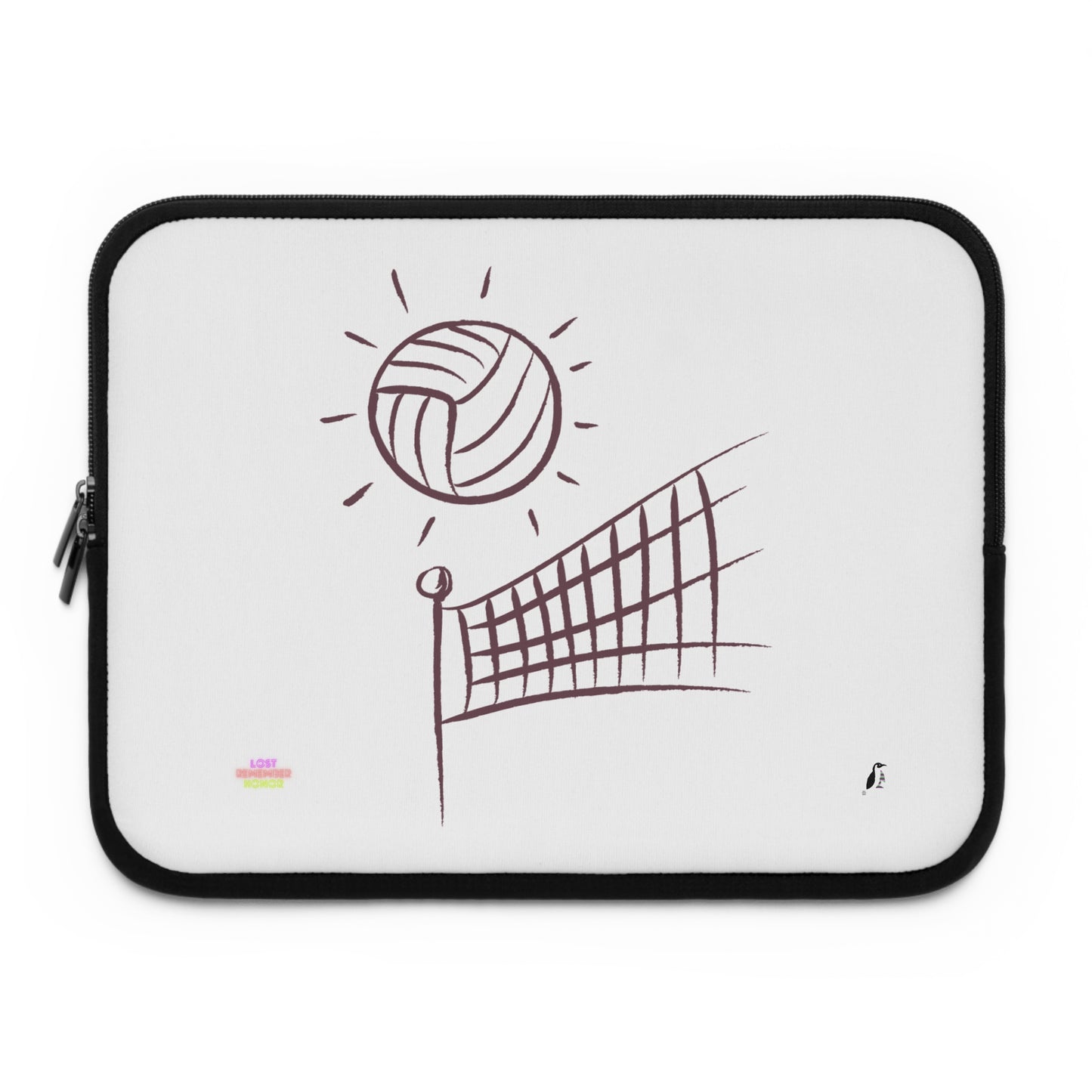 Laptop Sleeve: Volleyball White