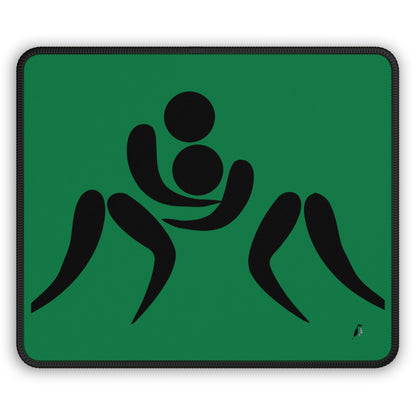 Gaming Mouse Pad: Wrestling Dark Green