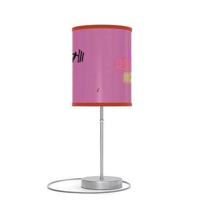 Lamp on a Stand, US|CA plug: Weightlifting Lite Pink