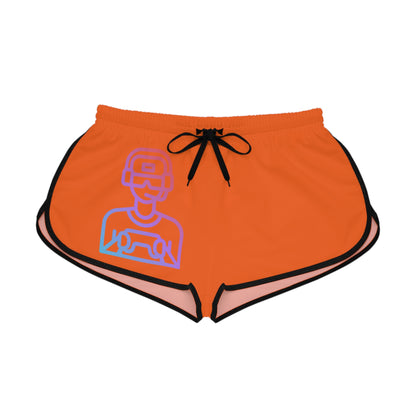 Women's Relaxed Shorts: Gaming Orange