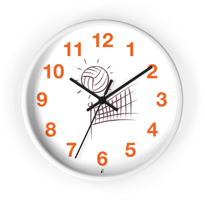 Wall clock: Volleyball Orange