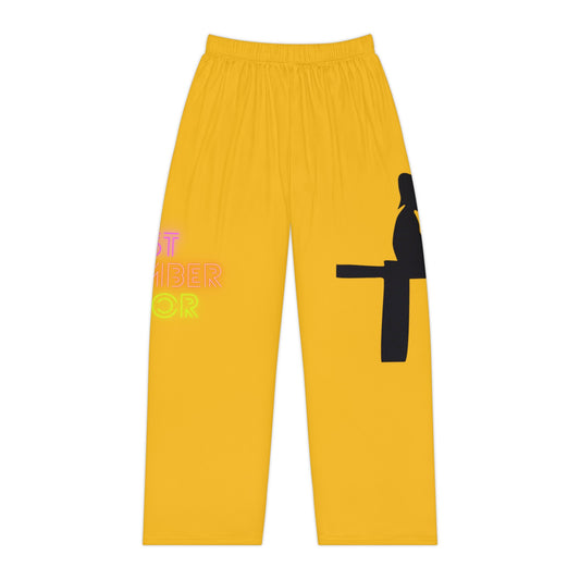 Pambabaeng Pajama Pantalon: Pangingisda Yellow 