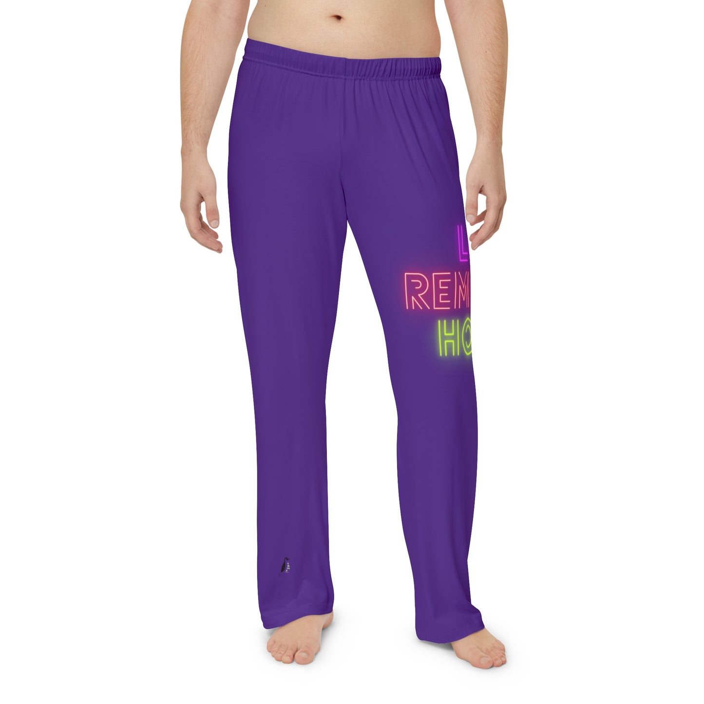 Men's Pajama Pants: Lost Remember Honor Purple