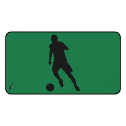 Desk Mat: Soccer Dark Green