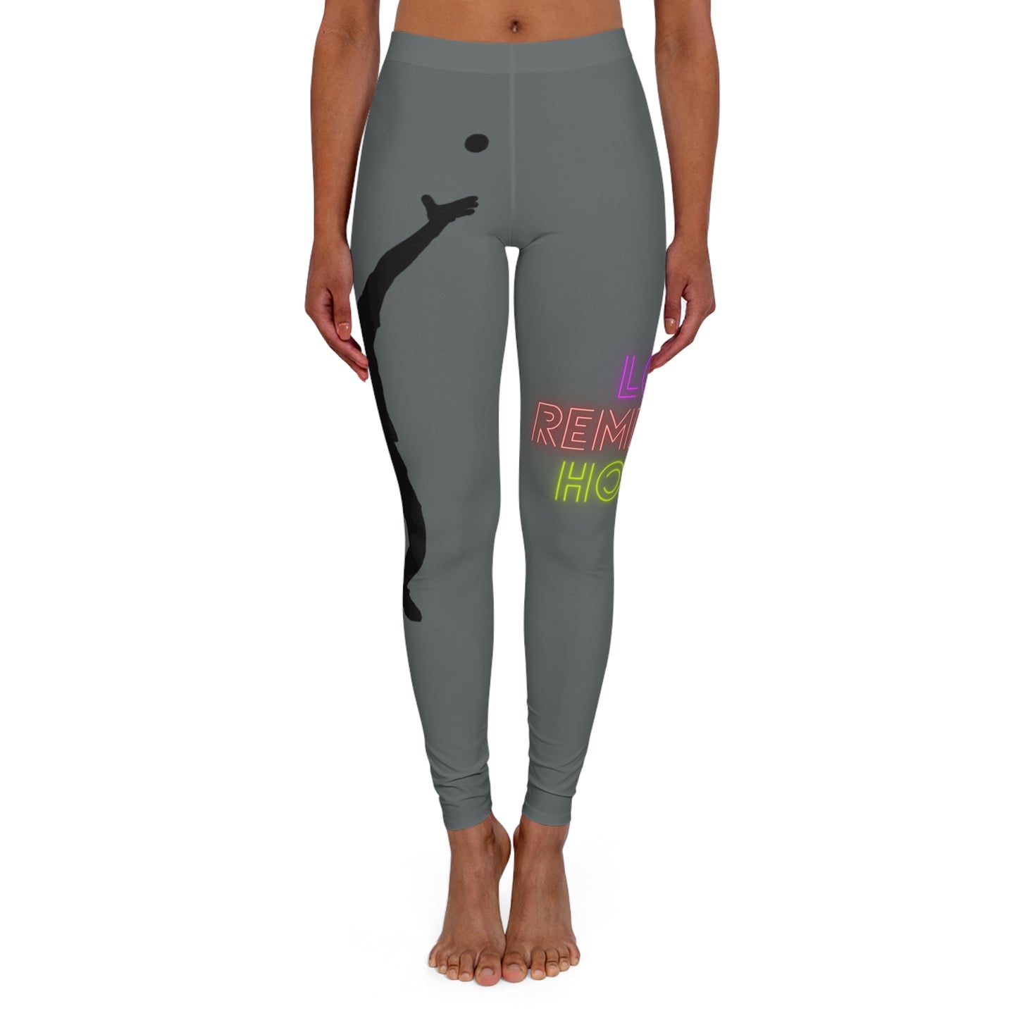 Women's Spandex Leggings: Tennis Dark Grey