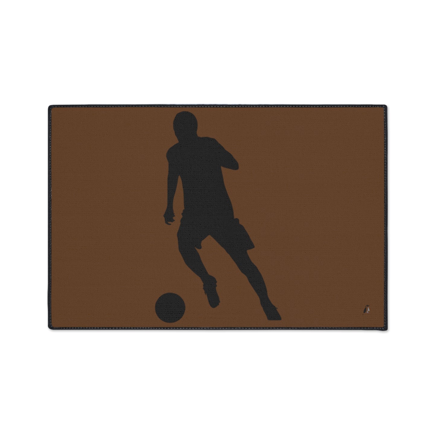 Heavy Duty Floor Mat: Soccer Brown