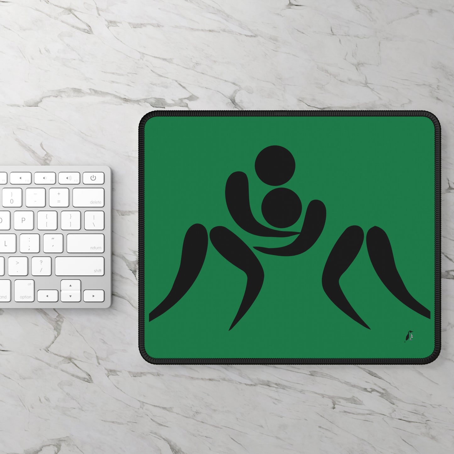 Gaming Mouse Pad: Wrestling Dark Green