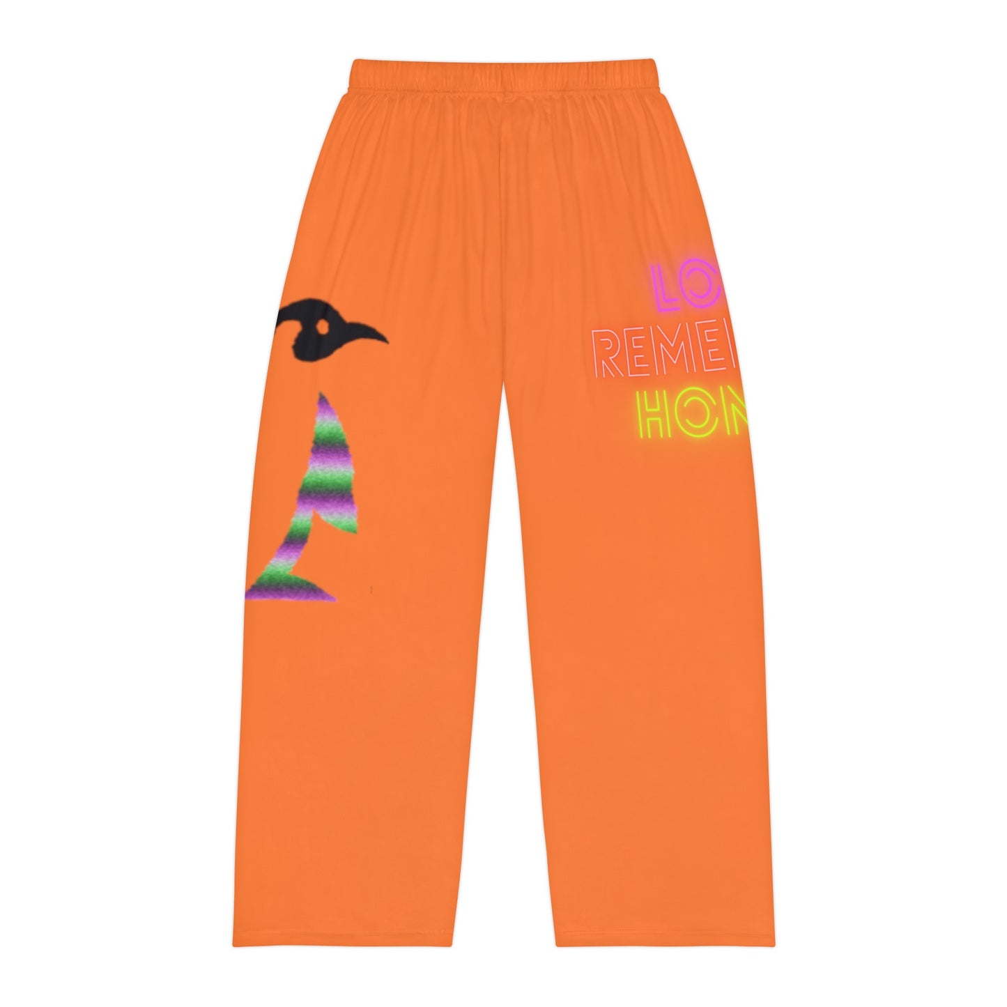 Men's Pajama Pants: Crazy Penguin World Logo Crusta