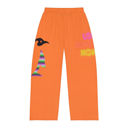 Men's Pajama Pants: Crazy Penguin World Logo Crusta