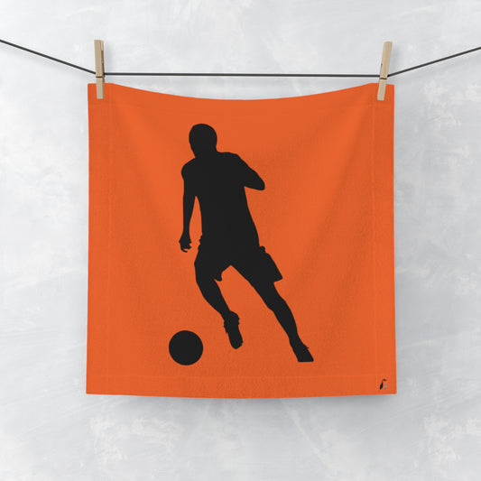 Face Towel: Soccer Orange