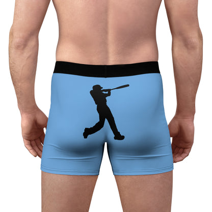 Men's Boxer Briefs: Baseball Lite Blue