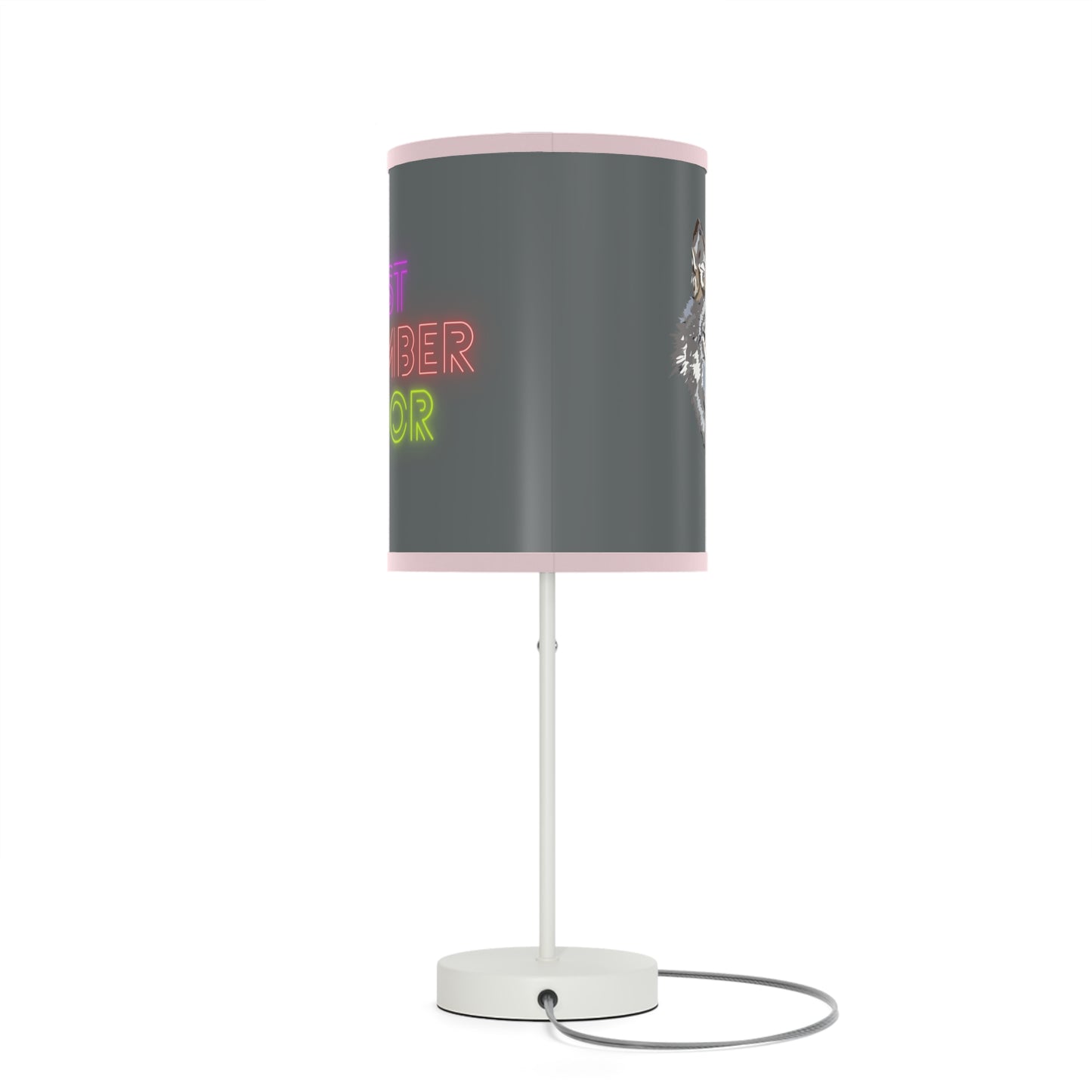 Lamp on a Stand, US|CA plug: Wolves Dark Grey