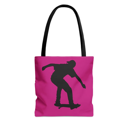 Tote Bag: Skateboarding Pink