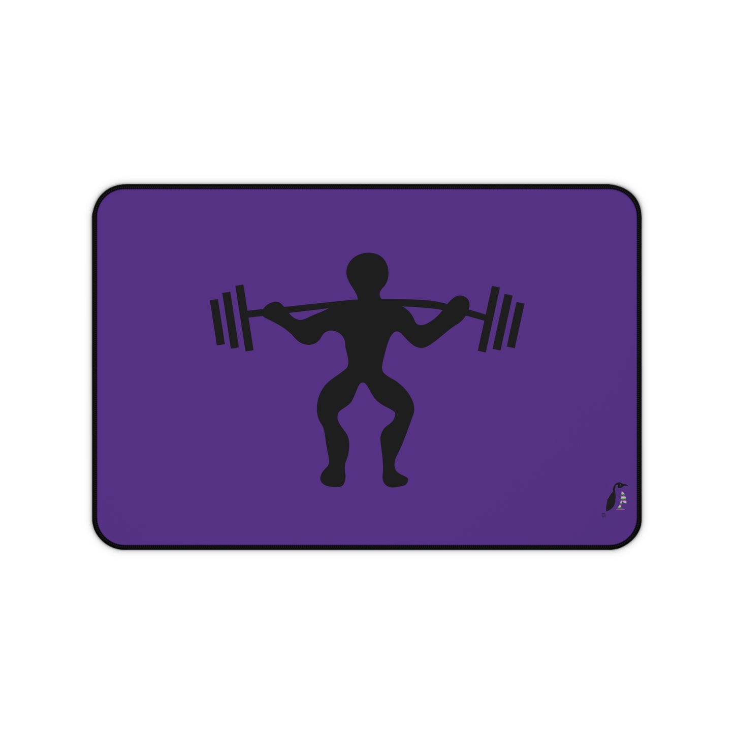 Desk Mat: Weightlifting Purple