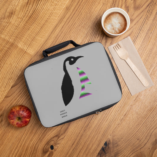 Lunch Bag: Crazy Penguin World Logo Lite Grey