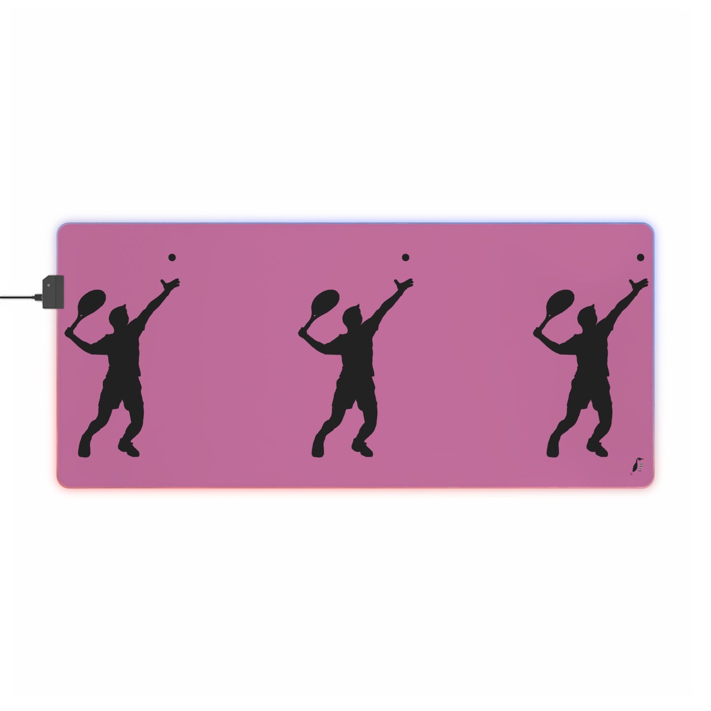 LED Gaming Mouse Pad: Tennis Lite Pink