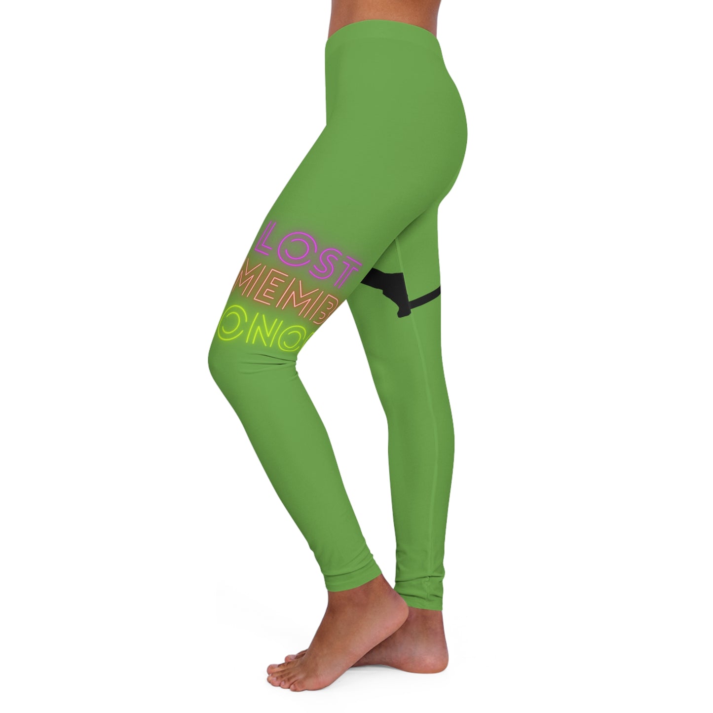 Women's Spandex Leggings: Hockey Green