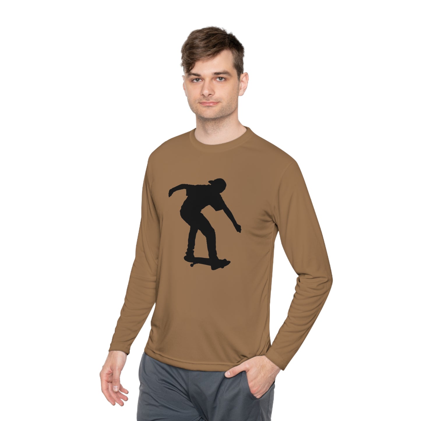 Lightweight Long Sleeve Tee: Skateboarding #1