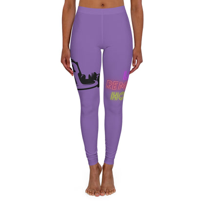 Women's Spandex Leggings: Racing Lite Purple