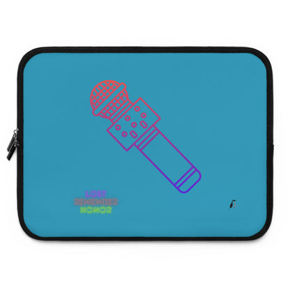 Laptop Sleeve: Music Turquoise