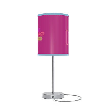 Lamp on a Stand, US|CA plug: Fight Cancer Pink