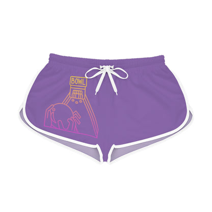 Women's Relaxed Shorts: Bowling Lite Purple