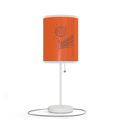 Lamp on a Stand, US|CA plug: Volleyball Orange 